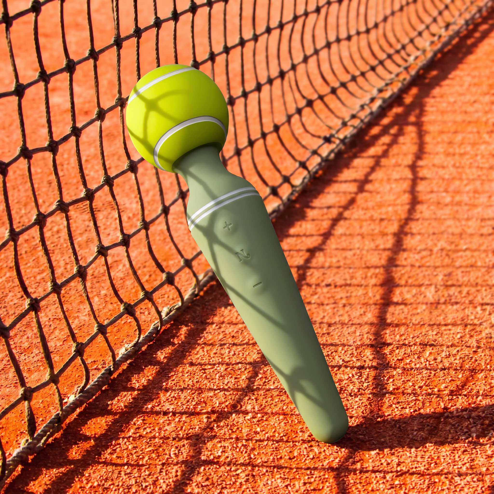 Tennis ball vibrator product photo for proof stats