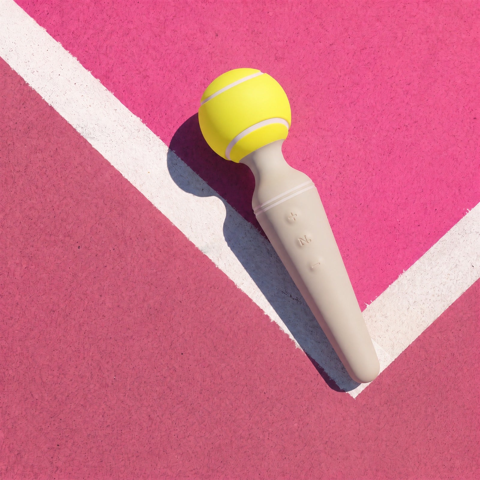 Tennis ball vibrator product photo for proof stats